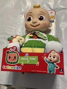 COCOMELON SNACK TIME JJ PLUSH DOLL APPLE SINGS "YES, YES VEGETABLES" SONG - Picture 1 of 2