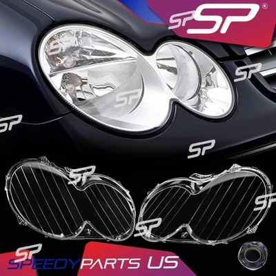 04-09 for Mercedes Benz CLK280-CLK63 AMG Coupe Convertible Headlight Lens Covers Foto 1 de 4