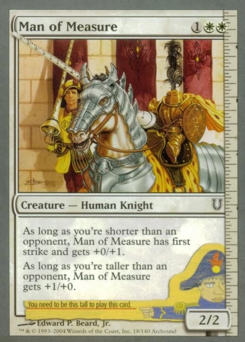 Man of Measure - Light Play MTG Unhinged - Image 1 of 1