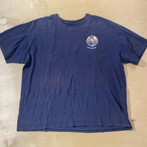 Bubba Gump Men's Navy Graphic Blue T-Shirt XXL (DI) - Picture 1 of 8