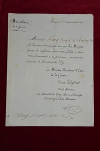 ORDRE DU LYS (1814)-AUTORISATION A PORTER LA DECORATION-MONARCHIE LOUIS XVIII - Imagen 1 de 5