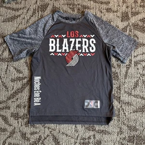 Portland Trailblazers LOS BLAZERS shooting Shirt SZ Medium Fanatics NBA - Picture 1 of 8