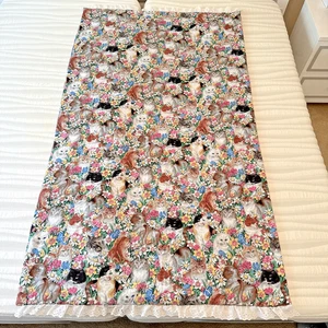 Handgefertigte Babydecke mit Katze Druck Tasche-ZU KISSEN FALTBAR-weich & gemütlich 42" x 71" - Bild 1 von 10