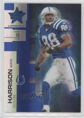 2007 Leaf Rookies & Stars Longevity Sapphire /149 Marvin Harrison #82 HOF - Image 1 of 2