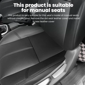 4pcs Front Leather Seat Cover Black  For Chevy Silverado 1500 2500 2007-2014 - Picture 1 of 16