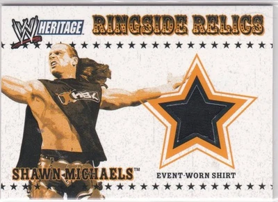 WWE Topps 2005 SHAWN MICHAELS Heritage Ringside Relics Event Shirt Card WWF HBK - Image 1 of 2