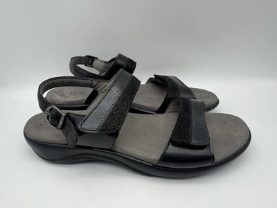 SAS Nudu Midnight Black Adjustable Slingback Comfort Sandal Women's Size 10 M - Image 1 of 4
