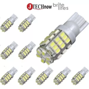 Jtech 10x T10 42 SMD 12V LED Xenon 6000K Super Bright White LED Car Lights Bulb - Bild 1 von 6