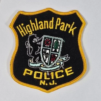HIGHLAND PARK NJ. NUEVO JERSEY POLICÍA HOMBRO PARCHE TELA ESPALDA - NUEVO ESTADO Foto 1 de 4