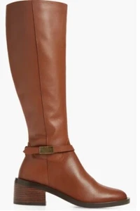 L Paolo braune kniehohe Damenstiefel mit Reißverschluss US 5,5 EU 35,5 – NEU - Bild 1 von 14