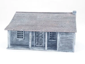 RENEDRA 28MM NORTH AMERICAN CABIN 1750-1900. BEMALT. Blau 1478 - Bild 1 von 4