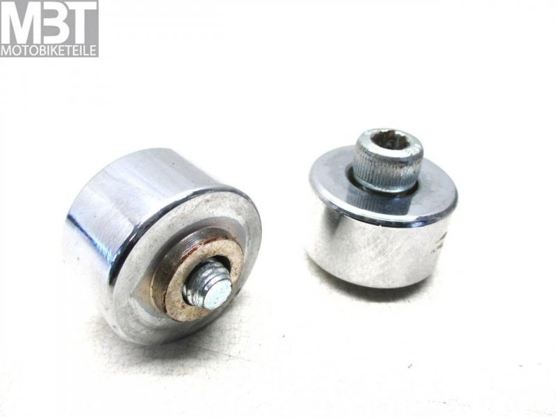 Hyosung GT 650 N Comet Punte Del Manubrio Pesi Del Manubrio Cromo Anno 04-07 - Immagine 1 di 1