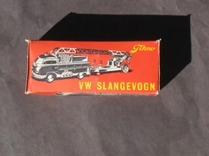 VINTAGE TEKNO (DENMARK) 1950s VW SLANGEVOGN FIRE TRUCK # 408 MINT ORIGINAL BOX - Picture 1 of 13