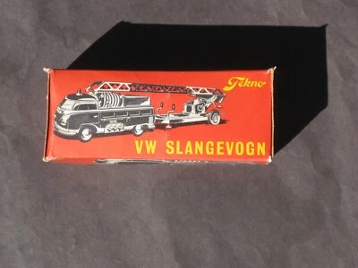 VINTAGE TEKNO (DENMARK) 1950s VW SLANGEVOGN FIRE TRUCK # 408 MINT ORIGINAL BOX - Image 1 of 4