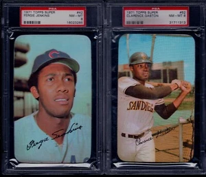 PSA 8 1971 Topps TEST ISSUE SUPER #52 Clarence Gaston San Diego Padres ONLY - Picture 1 of 10