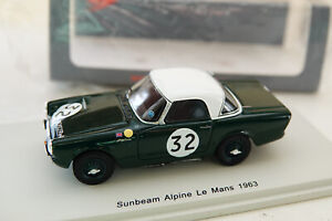 SUNBEAM ALPINE #32 des 24 Heures du Mans 1963 Spark S4764 1:43e LM Le Mans