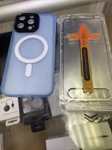 Legfes apple iphone 15 Plus Magsafe Aqua Case & glass & Built In Cam Glass c846 - Picture 1 of 2