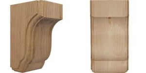 Ekena Millwork COR03X04X06CPRW 3 1/2-Inch 3 1/2"W x 4"D x 6 1/2"H, Rubberwood - Picture 1 of 5
