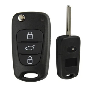 For Hyundai I20 I30 IX35 I35 Elantra 3 Buttons Flip Smart Remote Key Shell Fob - Picture 1 of 6