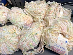 7 lot Cleckheaton Sweet Pea yarn Pastels Acrylic, Viscose, Nylon - Picture 1 of 5