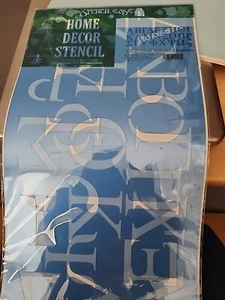 Plantilla de decoración del hogar - Tamaño real 2,5" de alto - CS-22 alfabeto griego mayúsculas - Nuevo en paquete - Imagen 1 de 4