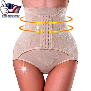 Mutandine nere Shaper Waist Cincher sollevatore culo corsetto controllo pancia modellante corpo - Foto 1 di 11