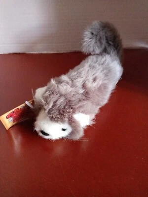 Mini juguete de peluche marrón Senario Scoozie Pet 2000 bebé hurón sonido de 12" no funciona Foto 1 de 4