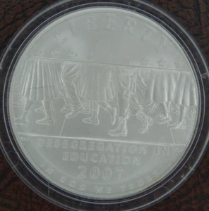 2007-P Little Rock Desegregation Silver Dollar Unc US Mint $1 Commemorative - Picture 1 of 2