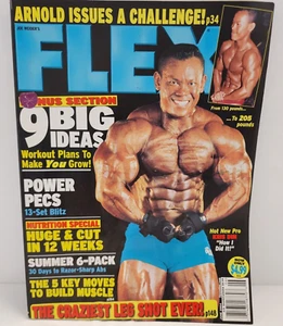Flex Magazine June 2004 Vol 22 #4 Kris Dim & Schwarzeneger w Poster No Label - Picture 1 of 2