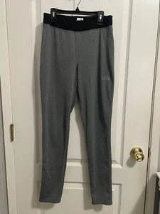 The North Face leggings Gray/Black Waistband High rise kids Girls 18/XL Stretch - Picture 1 of 4