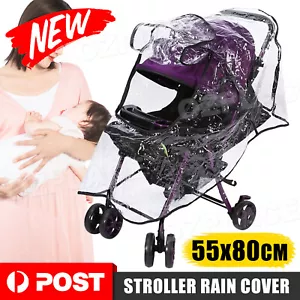 New Universal Rain Cover for Pushchair Stroller Baby Buggy Weather Shield Pram - Picture 1 of 9