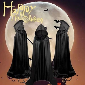 Kids Dress Up Witch Capes Set Role Play Costumes Halloween Cape Set Party Gifts - Picture 1 of 14