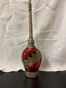 Vintage Moraccan Perfume/Rosewater Red Bottle. - Picture 1 of 6