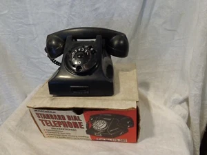 Vintage Holland PTT black Standard Telephone w/Archer Box - Picture 1 of 11