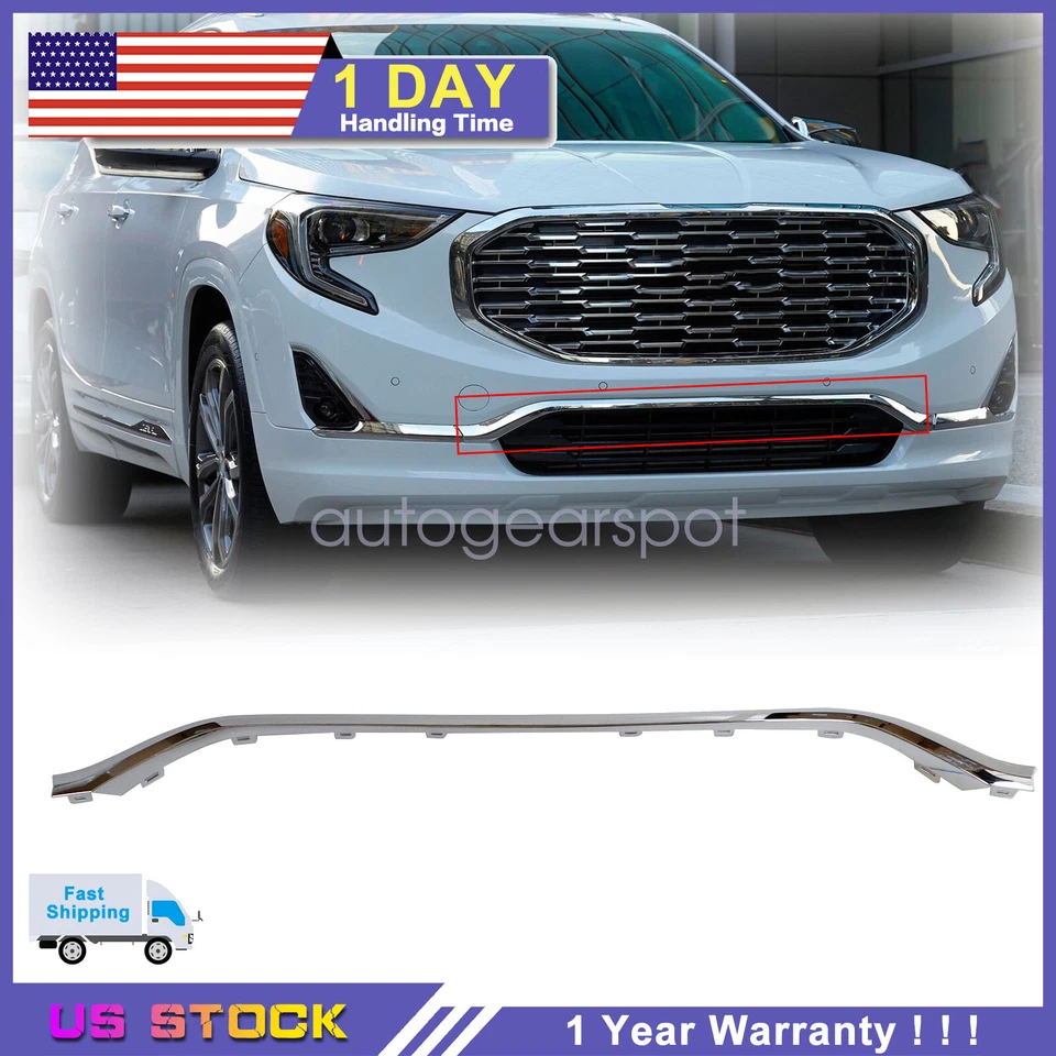 New Bumper Cover Molding Front Lower Center Fits For 2018-2020 2021 GMC Terrain - Изображение 1 из 4