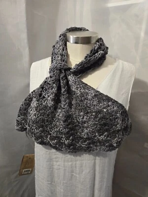 New Soft Alpaca Wool  Triangle Neck Scarf Cowl Shawl  Handmade Crocheted - Image 1 of 4