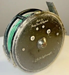 Mulinello Trota Fly HARDY LRH LEGGERO 3 1/8” Dia Vintage - Foto 1 di 12