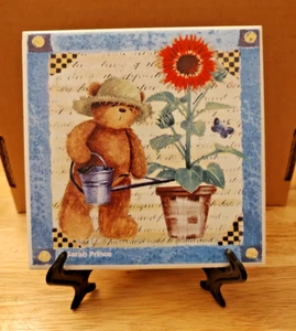 Sottobicchiere sottobicchiere in ceramica orso piastrelle - Foto 1 di 4