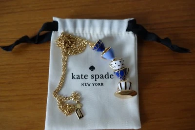 COLLAR LARGO COLGANTE TAZAS TÉ KATE SPADE NEW YORK. NUEVO Foto 1 de 4