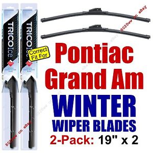WINTER Wiper Blades 2-Pack Super-Premium fit 1985-1998 Pontiac Grand Am 35190x2