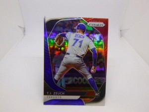 T.J. Zeuch 2020 Panini Prizm Red White Blue RC # 3