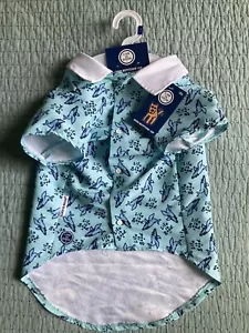 Life Is Good Dog Button-Up Tshirt Aqua/Whale New Size XLarge - Picture 1 of 3