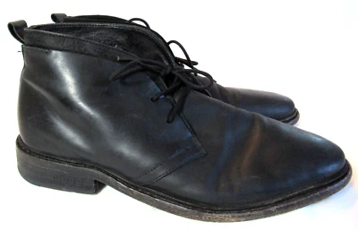 Botas Chukka Birch All Saints de cuero negro talla 42 9 EE. UU. USADAS EN EXCELENTE ESTADO Foto 1 de 4