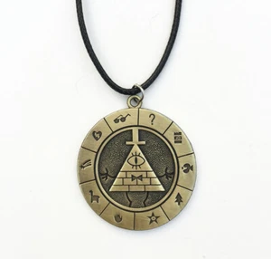 Gravity Falls Bill Cipher The Zodiac Keychain necklace Alloy Pendants Cosplay - Picture 1 of 6