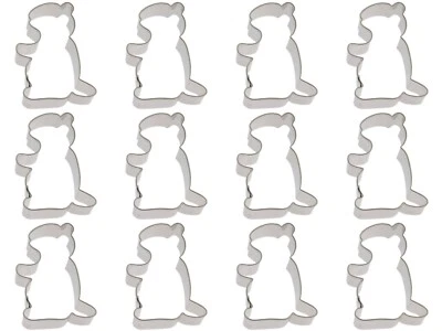1 Dozen (12 pieces) Groundhog Cookie Cutter 3 In Metal Party Favors USA - image 1 of 3