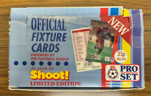 1991 Pro Set Football Official Fixture Cards Soccer Box 48 Factory Sealed Packs