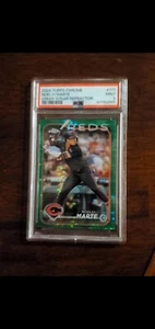 2024 Topps Chrome Noelvi Marte #177 Green Sonar Refractor PSA 9 - Bild 1 von 2