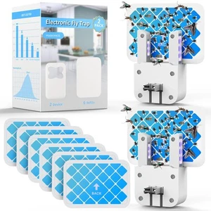 Fruit Fly Traps for Indoors, Gnat Traps for House Indoor (2 Device + 6 Refill... - Picture 1 of 7