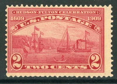 USA 1909 Hudson-Fulton 2¢ Carmine Scott #372 MNH J182 - Image 1 of 4