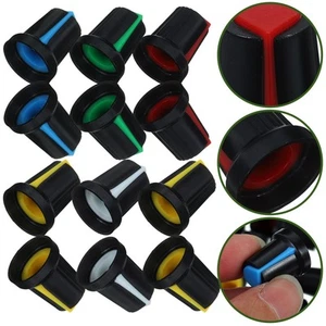 50 Pcs Potentiometer Knob Cap Guitar Knobs Metal Volume and Tone Control - Picture 1 of 12
